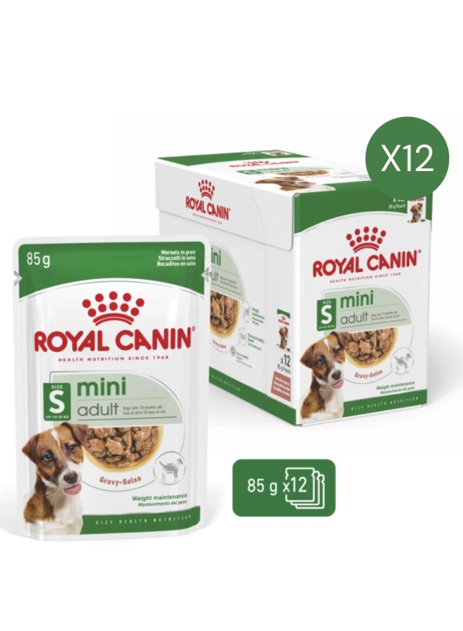 Royal canin Health Nutrition Mini Adult Dog Wet Food - 12x85g - Image 1